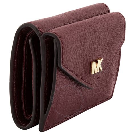 michael kors lauryn hill wallet oxblood|Michael Kors Oxblood Small Tri.